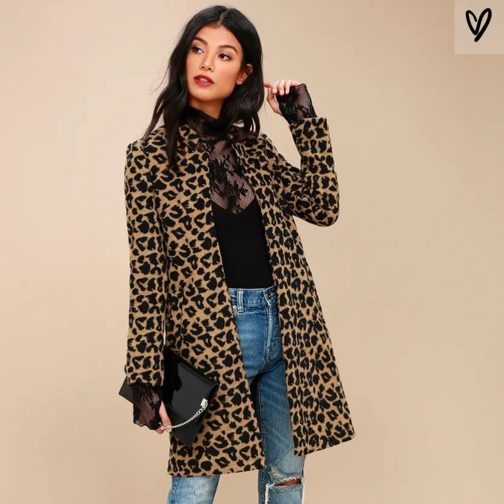 Lulu’s Leopard Jacket/Coat - like new